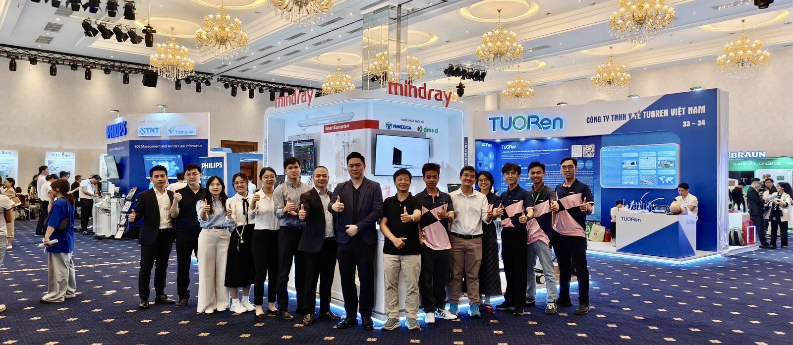 Khu vực tài trợ Vàng MINDRAY tại hội nghị — hình A
