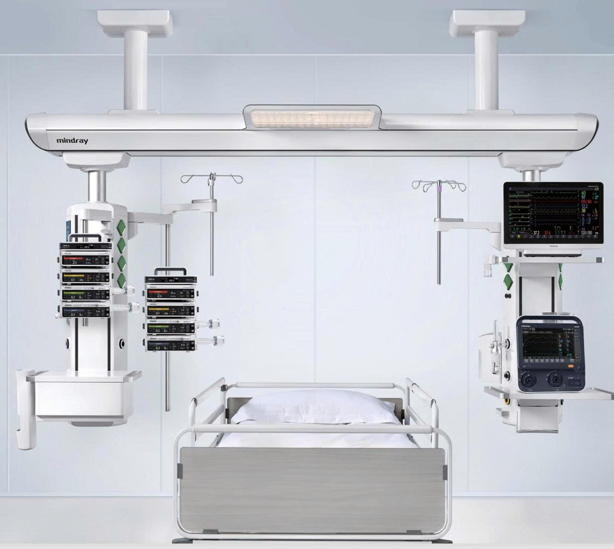 Hệ thống cánh tay treo trần phòng ICU - Model: HyPort R80I/R80II - 1