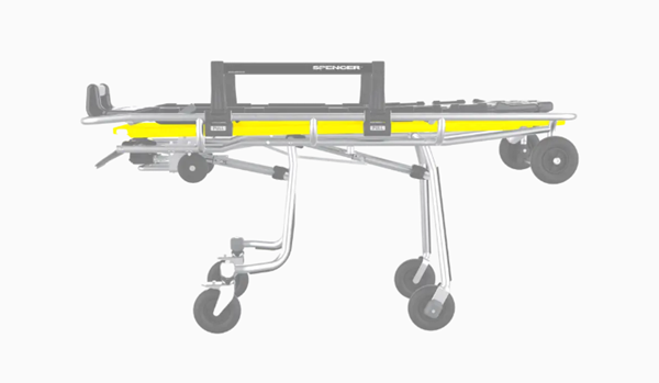 Băng ca tự động xếp lên xe cứu thương có khoang chứa ván cố định cột sống - Model: CARRERA PRO - 2